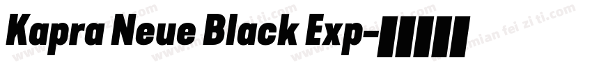 Kapra Neue Black Exp字体转换